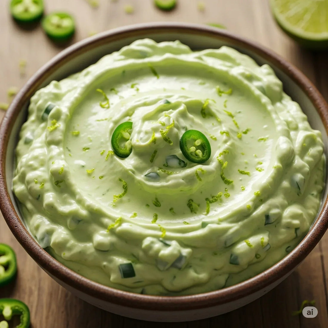Grüner Jalapeño-Limetten Dip