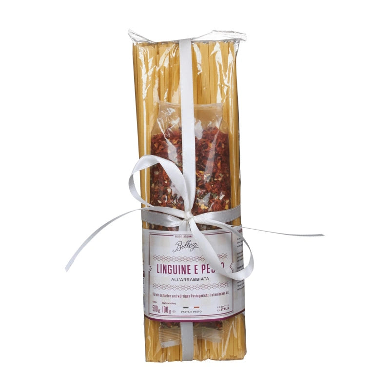Linguine e Pesto all'Arrabbiata
