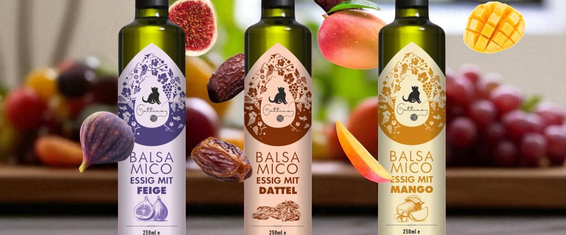 Teaser Ansicht der drei Gattino Balsamicos