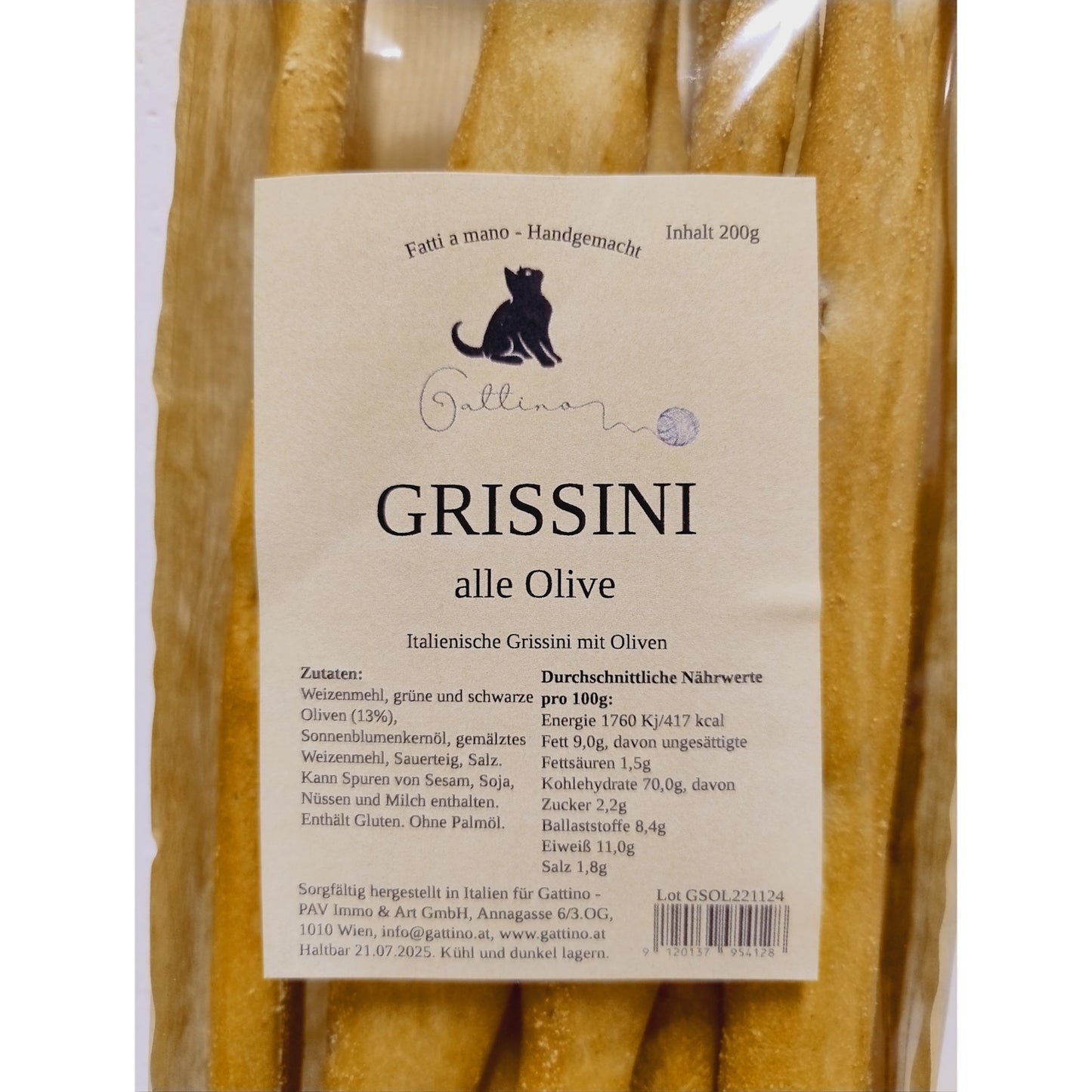 Grissini alle olive