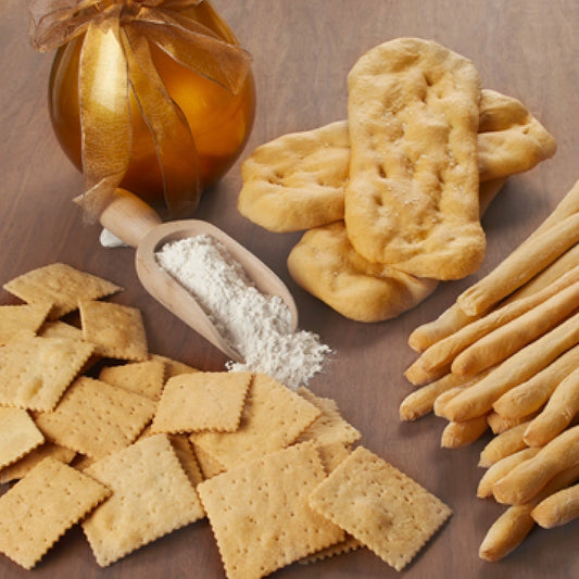 Verschiedene italienische Backwaren auf einem Tisch