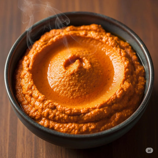 Gerösteter Paprika-Ras el Hanout Dip