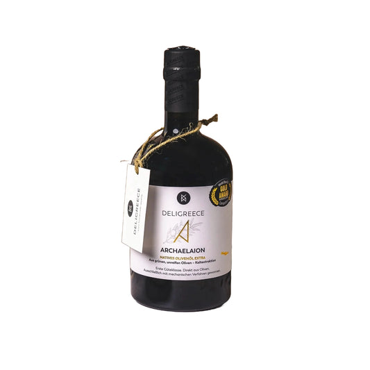 Archaelaion - Extra natives Olivenöl aus unreifen Oliven - Jahrgangsernte 2023