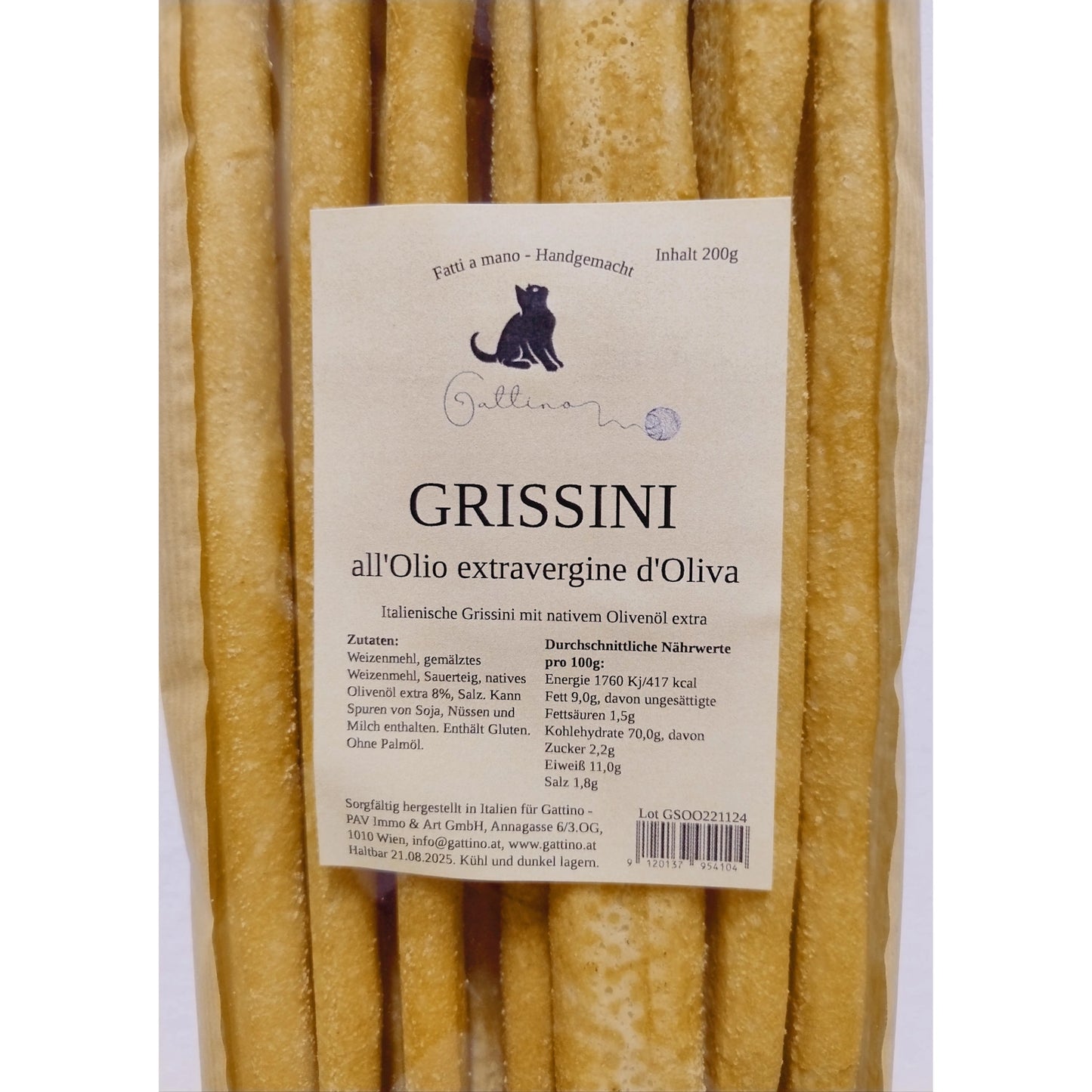 Grissini all'Olio extravergine d'Oliva