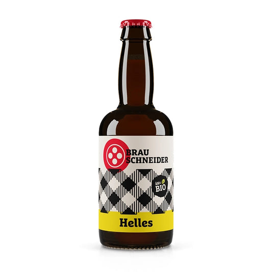 Ein Flasche Brauschneider Helles Bier