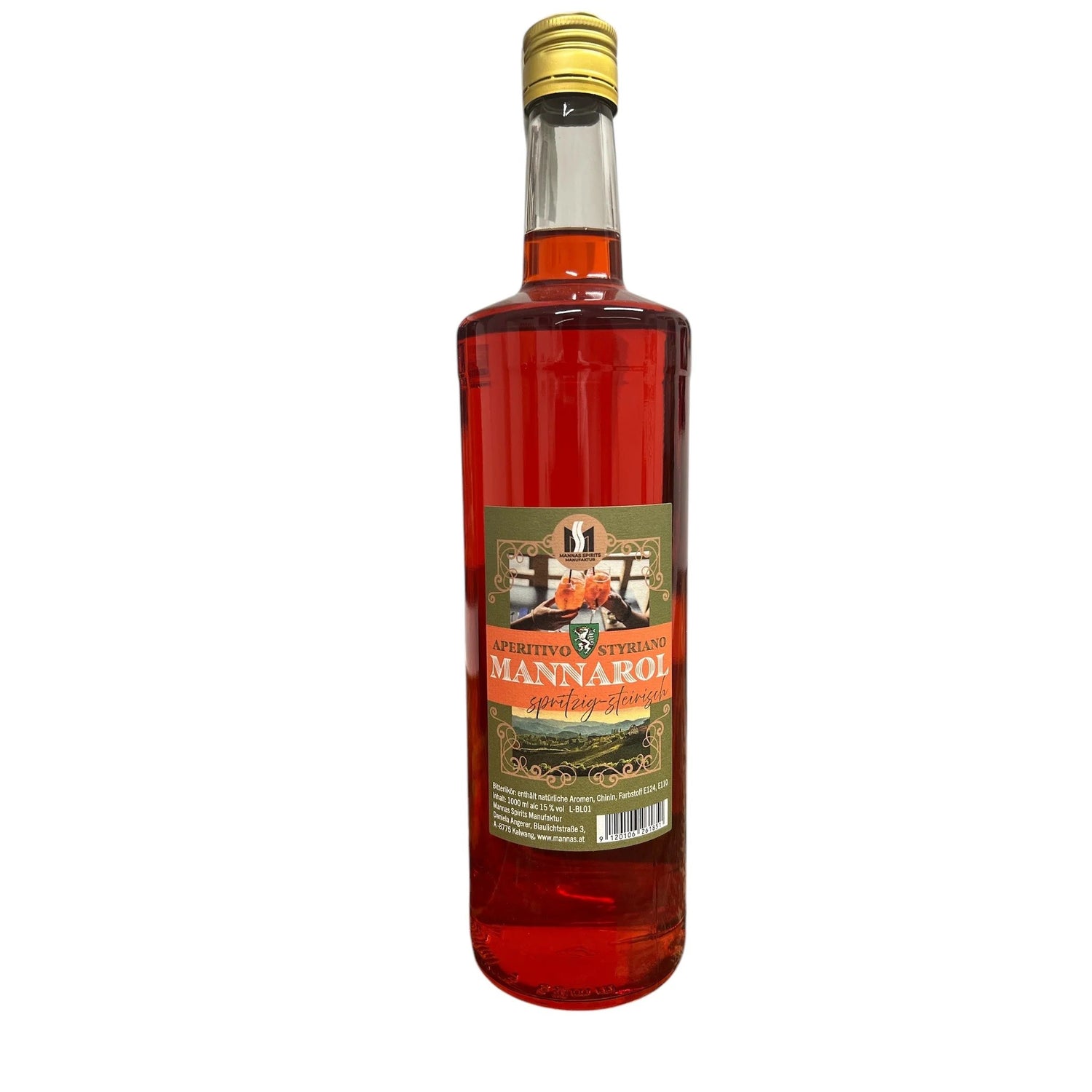 1 Liter Flasche Mannarol Aperitivo Styriano Alkoholfrei