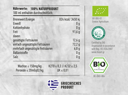 BIO natives Olivenöl extra Agourelaio - Jahrgangsernte 2023