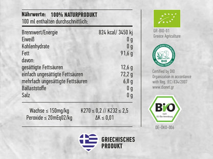 BIO Olivenöl Agourelaio - Jahrgangsernte 2022